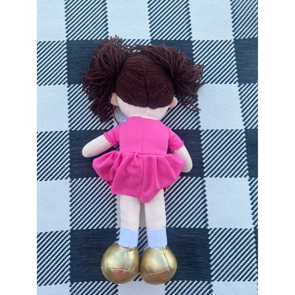 Linzy Toys Sweet Cakes Laura Rag Doll Hot Pink Unicorn Dress Gold Shoes 16 Inch